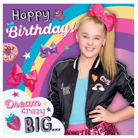 JoJo Siwa Happy Birthday Square Birthday Card £1.99